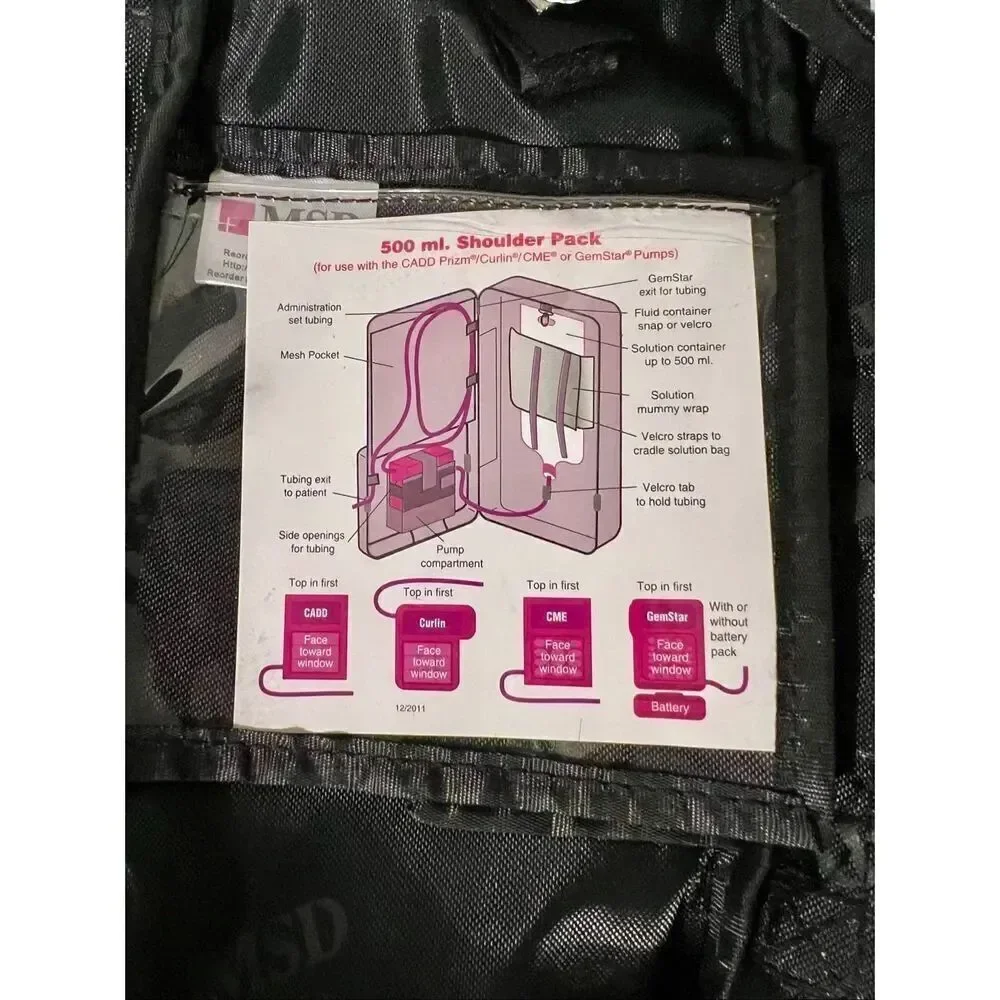 MSD MEDICAL NUTRITION/ HYDRATION BACKPACK SIZE 199. NEW CONDITION UNUSED. 2ltr